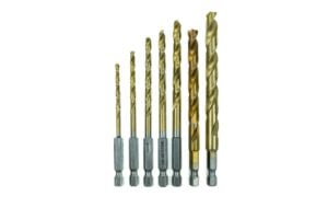 7 Piece Titanium Hex Drill Set 7 Piece Titanium Hex Drill Set