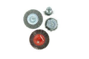 4 Piece Wire Brush & Flap Wheel Set 4 Piece Wire Brush & Flap Wheel Set